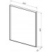 Allen Brau Infinity Зеркало подвесное прямоугольное с подсветкой 60x80 см, цвет: черный 1.21018.BL