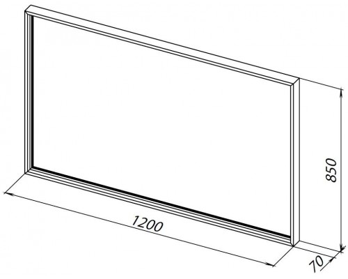 Allen Brau Liberty Зеркало подвесное прямоугольное с подсветкой 120x85 см, цвет: черный 1.330017.BB Allen Brau Liberty Зеркало подвесное прямоугольное с подсветкой 120x85 см, цвет: черный 1.330017.BB