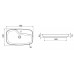 Allen Brau Liberty Раковина чаша 70x43x9h см с 1 отверстием, цвет: антрацит 4.32011.AN