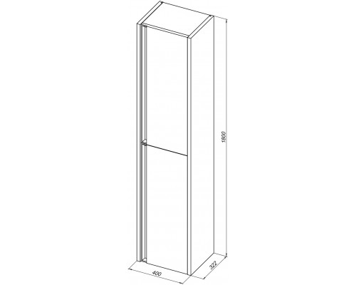 Allen Brau Fantasy Шкаф-пенал подвесной 40x32,2x180h см, цвет: олива матовый 1.11007.CGM Allen Brau Fantasy Шкаф-пенал подвесной 40x32,2x180h см, цвет: олива матовый 1.11007.CGM