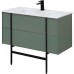 Allen Brau Reality Тумба под раковину 100x46,2x50h см, цвет: олива 1.32007.CGM