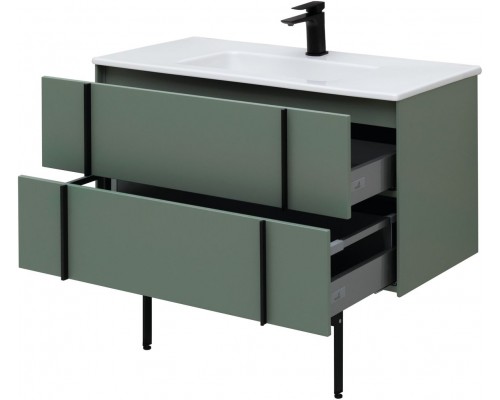 Allen Brau Reality Тумба под раковину 100x46,2x50h см, цвет: олива 1.32007.CGM Allen Brau Reality Тумба под раковину 100x46,2x50h см, цвет: олива 1.32007.CGM