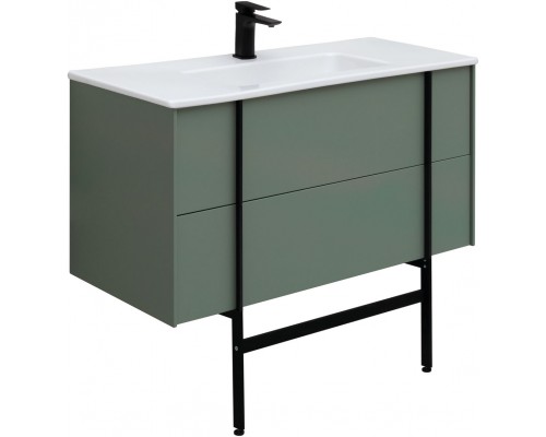Allen Brau Reality Тумба под раковину 100x46,2x50h см, цвет: олива 1.32007.CGM Allen Brau Reality Тумба под раковину 100x46,2x50h см, цвет: олива 1.32007.CGM