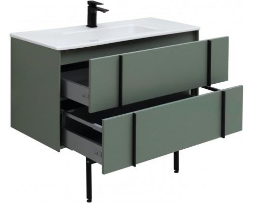 Allen Brau Reality Тумба под раковину 100x46,2x50h см, цвет: олива 1.32007.CGM Allen Brau Reality Тумба под раковину 100x46,2x50h см, цвет: олива 1.32007.CGM