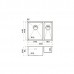 Omoikiri Taki 58-2-U/IF-L-IN Кухонная мойка нерж. сталь 58,5x44 см, цвет: нержавеющая сталь 4993768