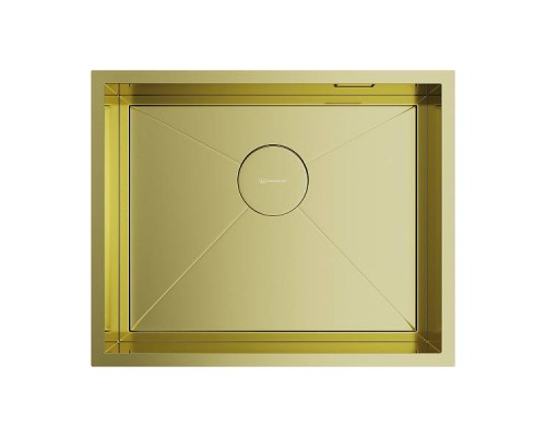 Omoikiri Kasen 54-16-INT-LG Кухонная мойка нерж. сталь 54x44 см, цвет: светлое золото 4997060