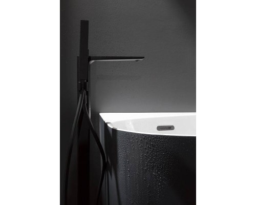 Allen Brau Infinity Смеситель для ванны с душем, цвет: черный матовый 5.21009-31