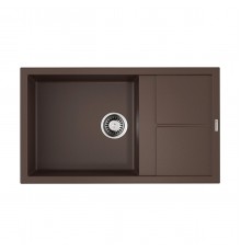 Omoikiri Sumi 86 ES Кухонная мойка из Tetogranit, крыло справа, 86x22 см, цвет: espresso 4997233