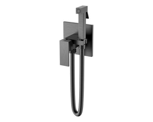 Boheme Qubic Гигиенический душ 14,7x9x16h см, цвет: gun metal 477-GM