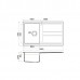 Omoikiri Kitagawa 86-GR Кухонная мойка Artceramic 86x51 см, цвет: leningrad grey 4993807