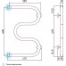 Сунержа М-образный Полотенцесушитель водяной 40x60h, цвет: без покрытия 00-0007-6040