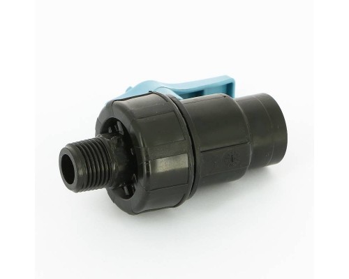 Кран обжим-Н Unidelta 20 х 1/2" для труб ПНД полипропилен PP-B