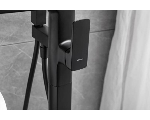 Allen Brau Infinity Смеситель для ванны с душем, цвет: черный матовый 5.21009-31