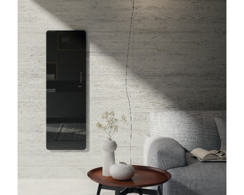 Полотенцесушитель электрический Lazzarini E-Mirrorr 700W черный прямой Полотенцесушитель электрический Lazzarini E-Mirrorr 700W черный прямой