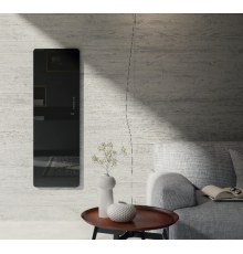 Полотенцесушитель электрический Lazzarini E-Mirrorr 1500W черный прямой