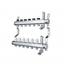 Коллектор Royal Thermo нерж. в сборе универ. 7 вых.+ узел RoyalMix OPTIMAL