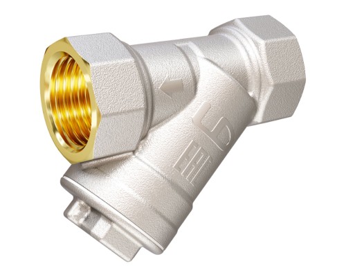 Фильтр косой латунный LD Pride 57.25.В-В Ду25 Ру40 в упаковке