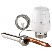 Термоголовка Valtec с выносным погружным датчиком, жидкостная, присоединение М30х1,5 (VT.5011)