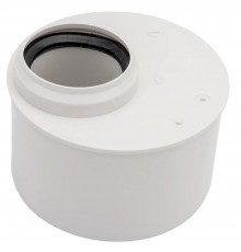 Переход эксцентрический канализационный бесшумный ПП110*50ммСИНИКОНКОМФОРТсрастр.белый(уп.20шт)