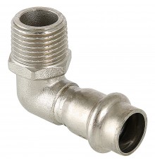 Угольник из нержавеющей стали НР 22х1/2 с наружной резьбой Valtec, (VTi.953) (уп. 5 шт)