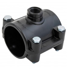 Седелка ПНД компрессионная ВР 63*1 1/2" внутренняя резьба (РФ, уп.40 шт)