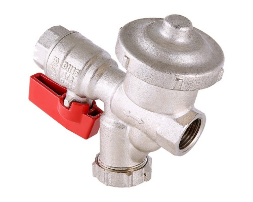 Кран шаровой VALTEC со встр. косым фильтром с пр. и мембр. ред. давл. (КФРД), универс. (VT.300.N.04)