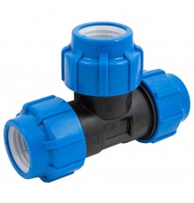 Тройник ПНД компрессионный 32 мм (ТПК-АКВА)