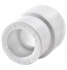 Муфта переходная полипропиленовая PPRC 90х75, РВК, белая