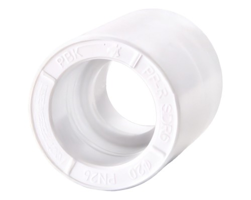Муфта полипропиленовая PPRC 25, РВК, белая