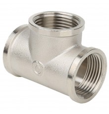 Тройник Gappo ВР-ВР-ВР никелированный 3/4"