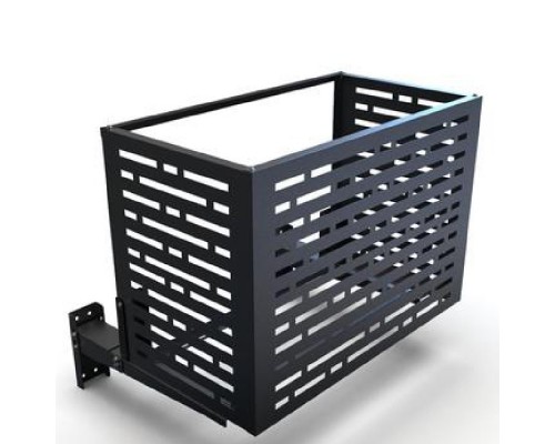 Короб Атлант д/кондиционера без кроншт. 1200х900х600 П1 Стадиум RAL7016 цв темно-серый