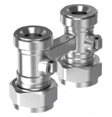 Узел нижнего подключения радиатора с байпасом SMART RADI G3/4"НР ЕВРОКОНУС-G3/4"НГ (1084686)