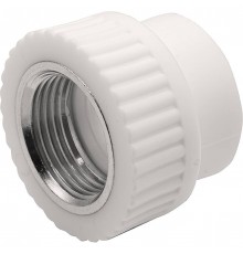 Муфта THERMOLIGHT комбинированная PP-R ВР 32х1" белый (10/120)