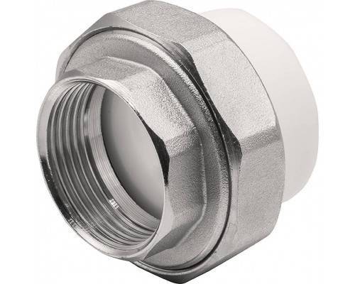 Муфта THERMOLIGHT комбинированная разъемная PP-R ВР 40х1 1/4" белый (5/60)
