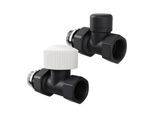 Набор термостатический прямой Royal Thermo Design 1/2"М30х1,5 (Черный)