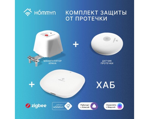 Комплект защита от протечки Про HOMMYN WPHOMKIT03