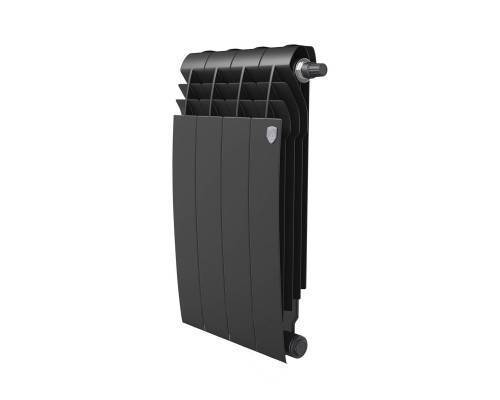 Радиатор биметаллический Royal Thermo BILINER B 500 Чёрный - 4 секц. Радиатор биметаллический Royal Thermo BILINER B 500 Чёрный - 4 секц.