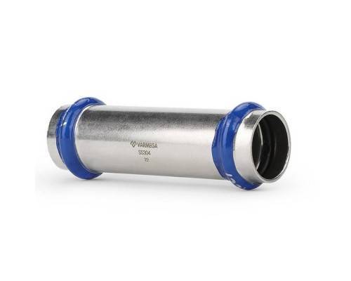 Муфта VARMEGA двухраструбная Inox Press надвижная 15x15