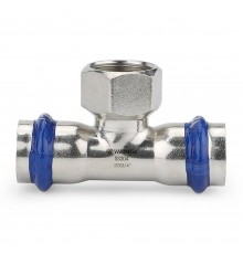 Тройник VARMEGA раструбный Inox Press ВР 22x1/2"x22