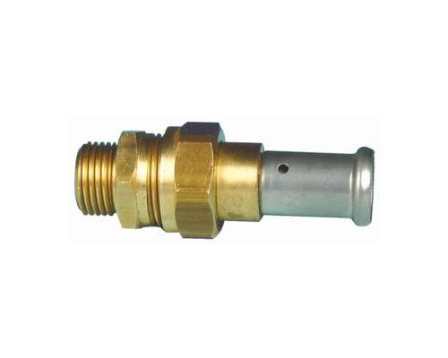 Муфта HENCO плоское уплотнение, латунь пресс, 20x1/2"
