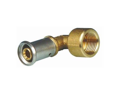 Угольник HENCO 90гр ВР латунь пресс, 16x1/2"