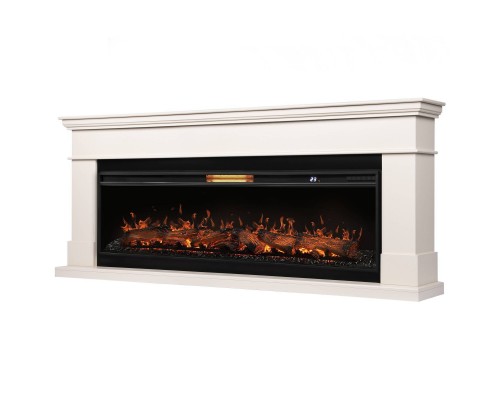 Каминокомплект: Очаг Royal Thermo Aurora RTFP/P-AR60LS, портал California 60 IV, молочный