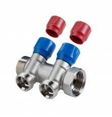 Коллектор VALTEC VTc.560.NE.060504 ЕВРОКОНУС с рег.вент НР 1"х3/4" 4 вых