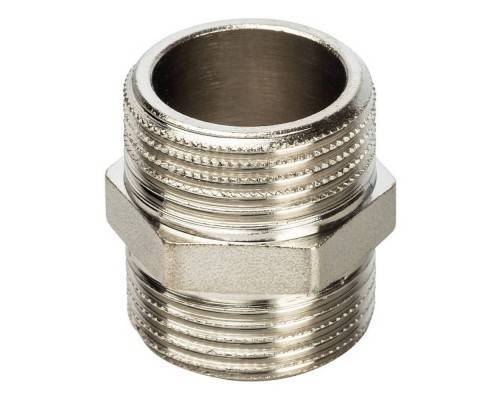 Ниппель STOUT никелированный HH 3/4" Ниппель STOUT никелированный HH 3/4"