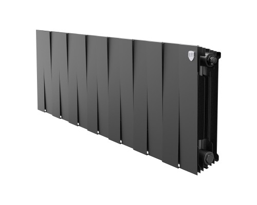 Радиатор биметаллический Royal Thermo PianoForte 300 Чёрный - 14 секц.