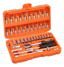 Набор инструментов PIT MaxPiler MXT-46-SET (46 предметов, 1/2" и 1/4", CrV)