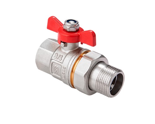 Кран шаровый полнопроходной ROYAL thermo Yorhe 1" НГ, бабочка Кран шаровый полнопроходной ROYAL thermo Yorhe 1" НГ, бабочка