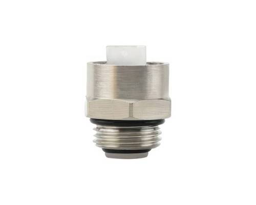 Клапан отсекающий VARMEGA VM13302 для автоматического воздухоотводчика 1/2" ВР-НР, никелированный Клапан отсекающий VARMEGA VM13302 для автоматического воздухоотводчика 1/2" ВР-НР, никелированный