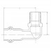 Уголок VIEIR 90 град. нар.р. 22×3/4" VER-PRO (48/4)