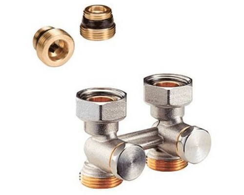 Узел нижнего подключения Giacomini прямой H-образный, 1/2"х3/4" ЕК, R387X012 Узел нижнего подключения Giacomini прямой H-образный, 1/2"х3/4" ЕК, R387X012